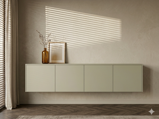 Hangend dressoir met vier gelijke deuren