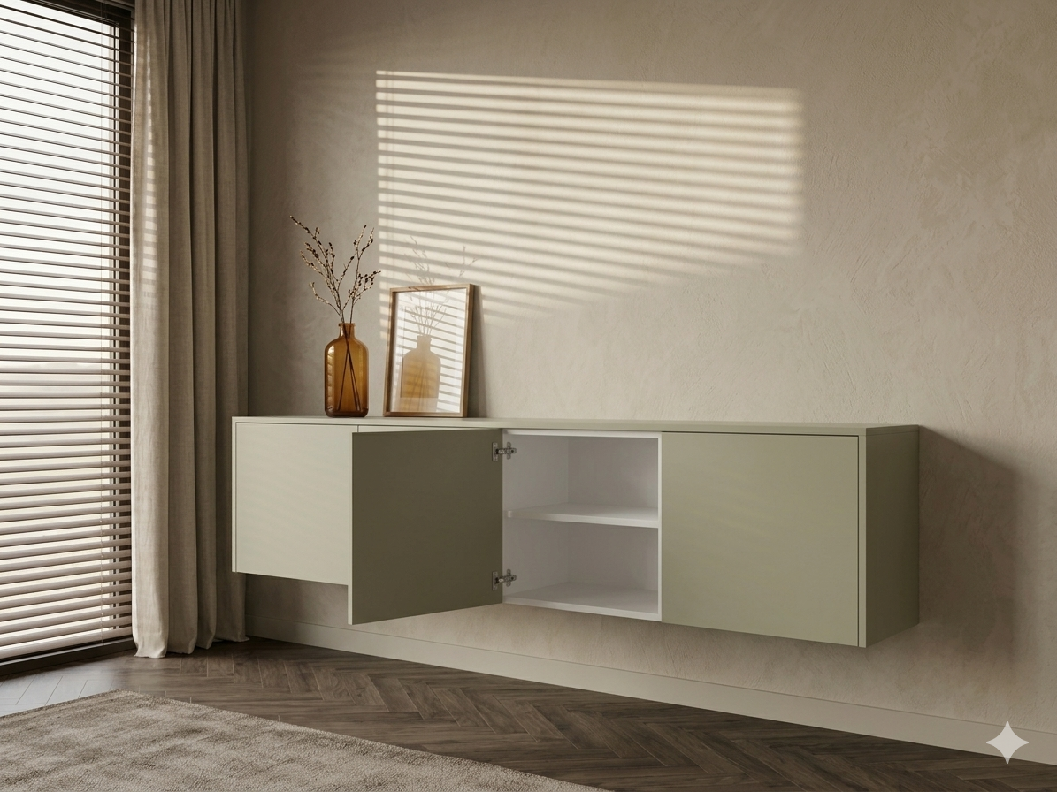 Hangend dressoir met vier gelijke deuren